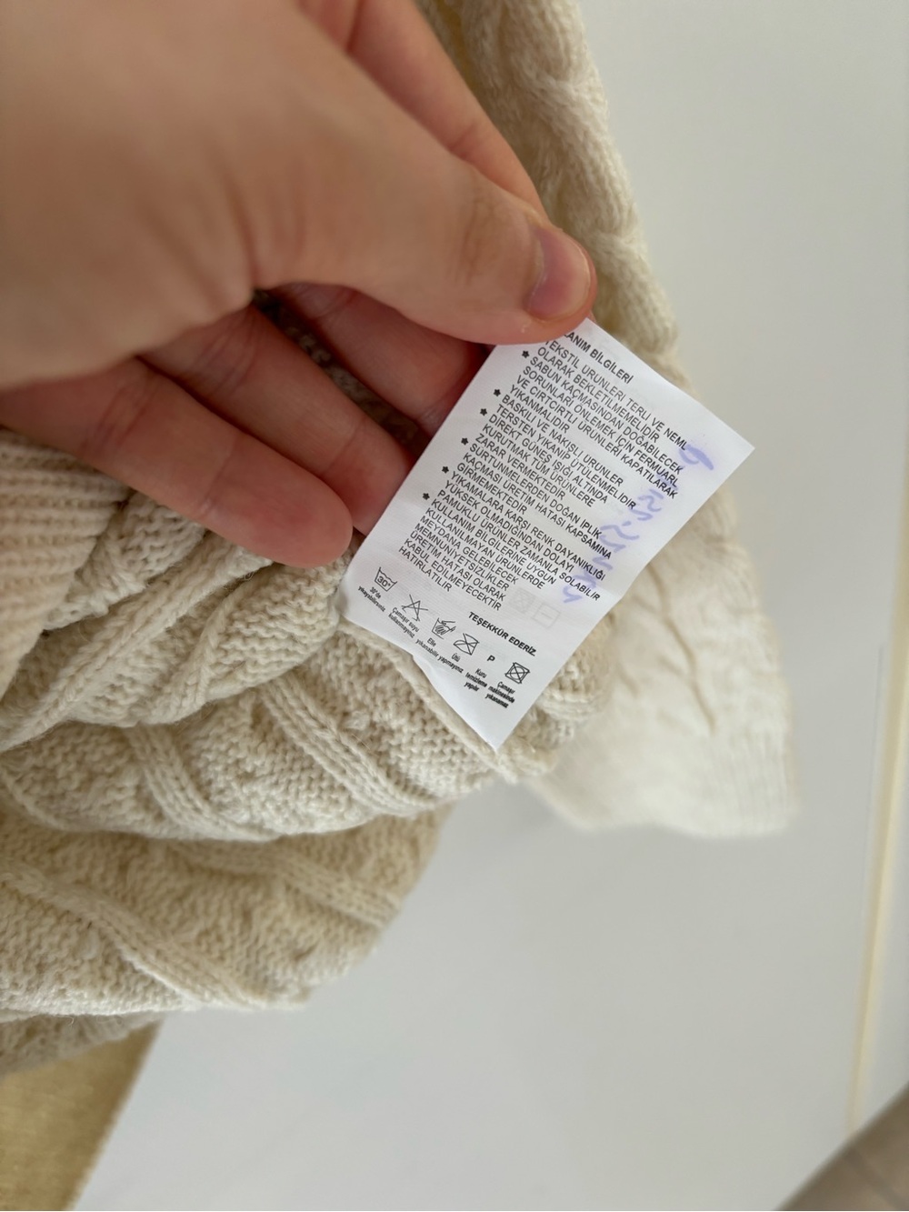 Italian Yarn Cable Knit Full Zip Mock Neck Wool Blend Sweater L Old Money Cabine - Picture 7 of 10